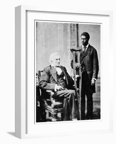 Alexander H Stephens, American Politician, and a Servant, C1870S-MATHEW B BRADY-Framed Giclee Print