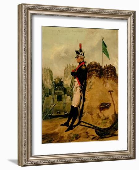 Alexander Hamilton (1757-1804) in the Uniform of the New York Artillery-Alonzo Chappel-Framed Giclee Print