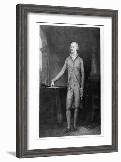 Alexander Hamilton, after the Painting of 1792 (Engraving)-John Trumbull-Framed Giclee Print