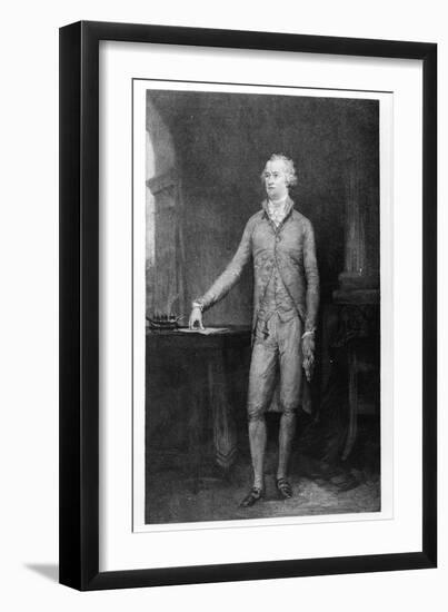 Alexander Hamilton, after the Painting of 1792 (Engraving)-John Trumbull-Framed Giclee Print