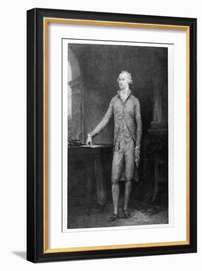 Alexander Hamilton, after the Painting of 1792 (Engraving)-John Trumbull-Framed Giclee Print