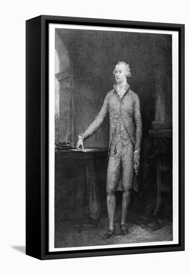 Alexander Hamilton, after the Painting of 1792 (Engraving)-John Trumbull-Framed Premier Image Canvas