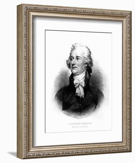 Alexander Hamilton, Engraved by Albert Rosenthal, 1888 (Engraving)-John Trumbull-Framed Giclee Print