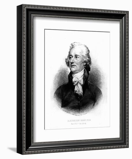 Alexander Hamilton, Engraved by Albert Rosenthal, 1888 (Engraving)-John Trumbull-Framed Giclee Print