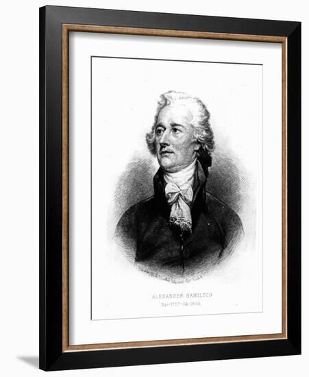 Alexander Hamilton, Engraved by Albert Rosenthal, 1888 (Engraving)-John Trumbull-Framed Giclee Print