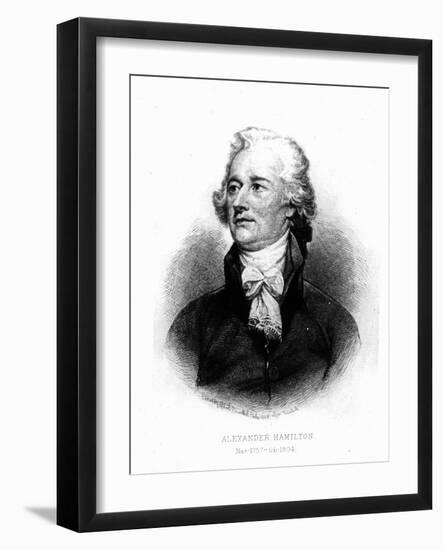 Alexander Hamilton, Engraved by Albert Rosenthal, 1888 (Engraving)-John Trumbull-Framed Giclee Print