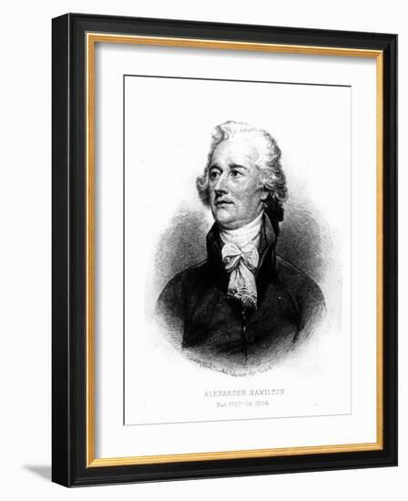 Alexander Hamilton, Engraved by Albert Rosenthal, 1888 (Engraving)-John Trumbull-Framed Giclee Print