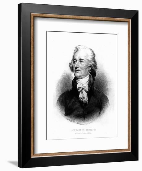 Alexander Hamilton, Engraved by Albert Rosenthal, 1888 (Engraving)-John Trumbull-Framed Premium Giclee Print