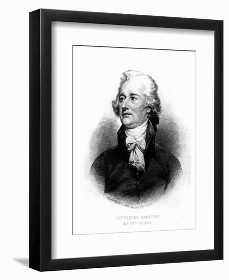 Alexander Hamilton, Engraved by Albert Rosenthal, 1888 (Engraving)-John Trumbull-Framed Premium Giclee Print