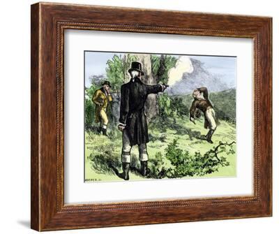 Alexander Hamilton Killed in a Duel with Aaron Burr, 1804' Giclee Print |  Art.com
