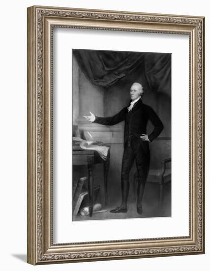 Alexander Hamilton Posing in Office-Bettmann-Framed Photographic Print