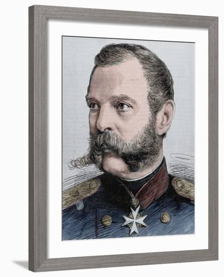Alexander Ii (1818-1881). Tsar of Russia (1855-1881)-Prisma Archivo-Framed Photographic Print