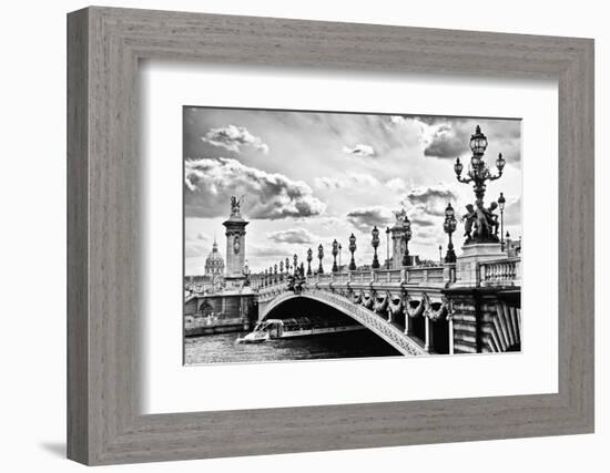 Alexander III Bridge view - Paris - France-Philippe Hugonnard-Framed Photographic Print