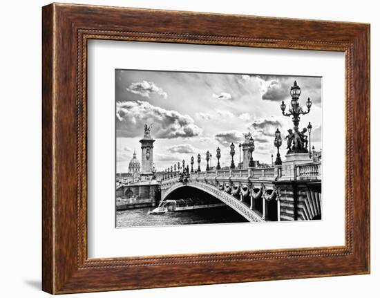 Alexander III Bridge view - Paris - France-Philippe Hugonnard-Framed Photographic Print