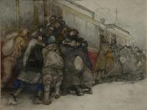 By the Tram, 1920-Alexander Ivanovich Vakhrameyev-Framed Giclee Print