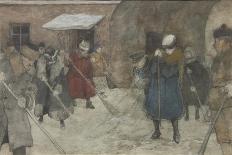 The Queue, Ca 1921-Alexander Ivanovich Vakhrameyev-Framed Premier Image Canvas