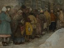 The Queue, Ca 1921-Alexander Ivanovich Vakhrameyev-Framed Premier Image Canvas