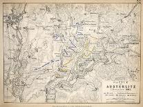 Map of the Battle of Austerlitz, Published by William Blackwood and Sons, Edinburgh and London,…-Alexander Keith Johnston-Giclee Print