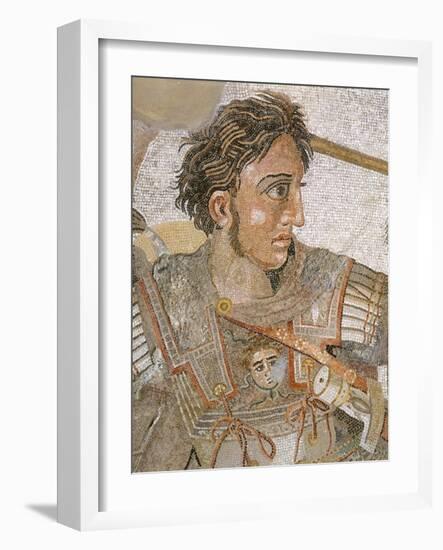 Alexander, King of Macedon, from Battle of Issus between Alexander the Great and Darius III-null-Framed Giclee Print