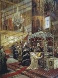 Tsar Alexis and Patriarch Nikon at the Coffin of Metropolitan Philip of Moscow, 17th Century-Alexander Litovchenko-Laminated Giclee Print