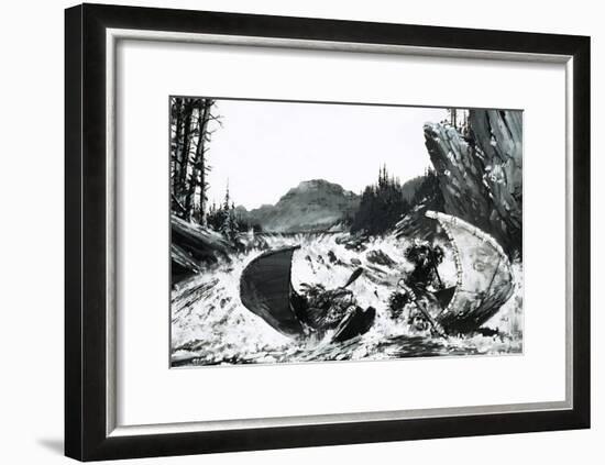 Alexander Mackenzie Begins His Quest to Find a Route Across Canada with a Hair-Raising River Ride-Graham Coton-Framed Giclee Print