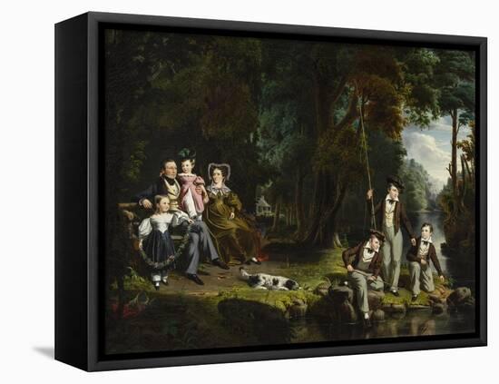 Alexander Masterton and His Wife and Children, 1834-William Hamilton-Framed Premier Image Canvas