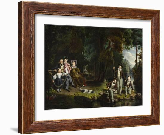 Alexander Masterton and His Wife and Children, 1834-William Hamilton-Framed Giclee Print