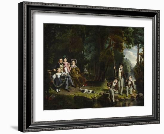 Alexander Masterton and His Wife and Children, 1834-William Hamilton-Framed Giclee Print