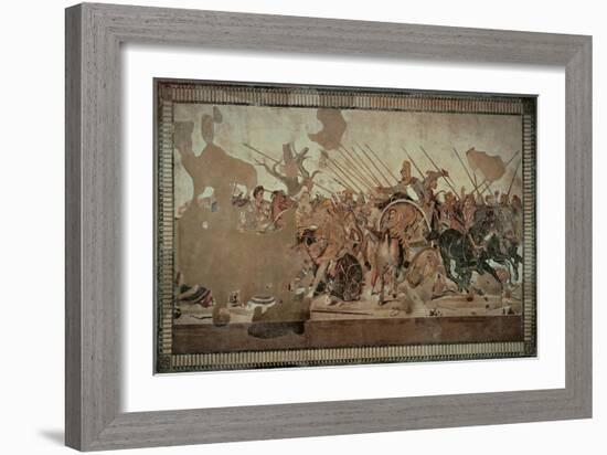 Alexander Mosaic Or the Battle of Issus-Alexandrian workers-Framed Giclee Print