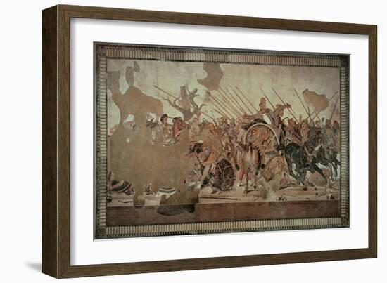Alexander Mosaic Or the Battle of Issus-Alexandrian workers-Framed Giclee Print