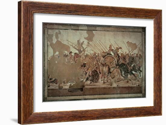 Alexander Mosaic Or the Battle of Issus-Alexandrian workers-Framed Giclee Print