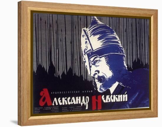 Alexander Nevskiy, Russian Movie Poster, 1938-null-Framed Stretched Canvas