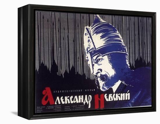 Alexander Nevskiy, Russian Movie Poster, 1938-null-Framed Stretched Canvas