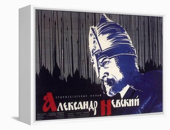 Alexander Nevskiy, Russian Movie Poster, 1938-null-Framed Stretched Canvas