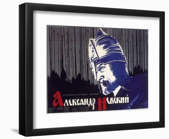 Alexander Nevskiy, Russian Movie Poster, 1938-null-Framed Premium Giclee Print