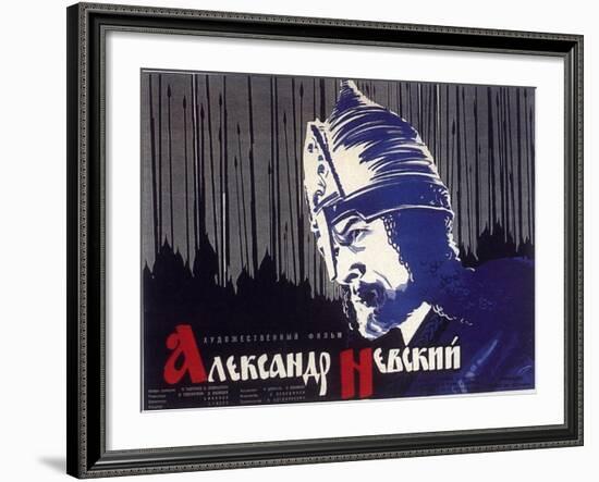 Alexander Nevskiy, Russian Movie Poster, 1938-null-Framed Art Print