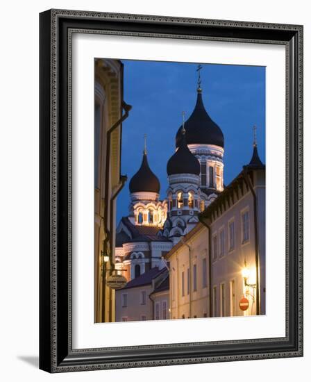 Alexander Nevsky Church at Dusk, Tallinn, Estonia-Doug Pearson-Framed Photographic Print