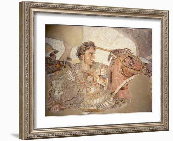 Alexander on his Horse, Detail from the Battle of Issus-null-Framed Giclee Print