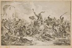 Battle Between the Georgians and the Mountain Tribes, 1826-Alexander Orlowski-Giclee Print