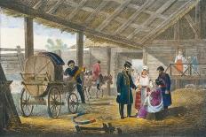 The Inn on the Roadside, 1820-Alexander Pluchart-Framed Giclee Print