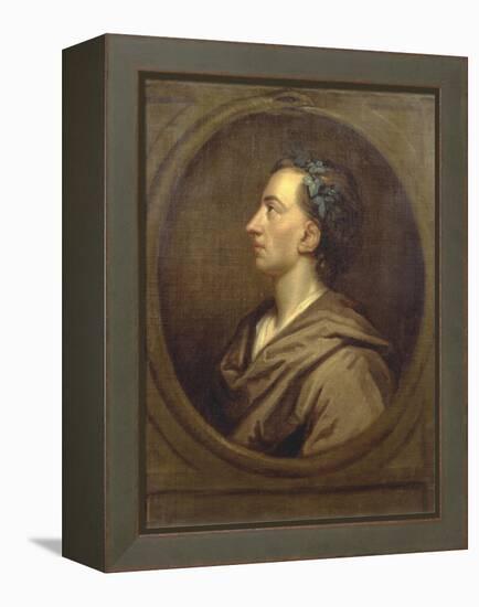 Alexander Pope (1688-1744) Profile, Crowned with Ivy-Godfrey Kneller-Framed Premier Image Canvas