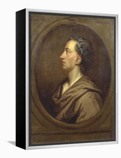 Alexander Pope (1688-1744) Profile, Crowned with Ivy-Godfrey Kneller-Framed Premier Image Canvas
