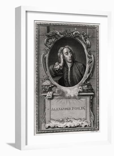 Alexander Pope, 1774-J Collyer-Framed Giclee Print