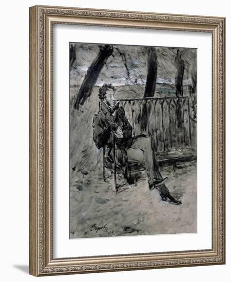 Alexander Pushkin-Valentin Aleksandrovich Serov-Framed Giclee Print