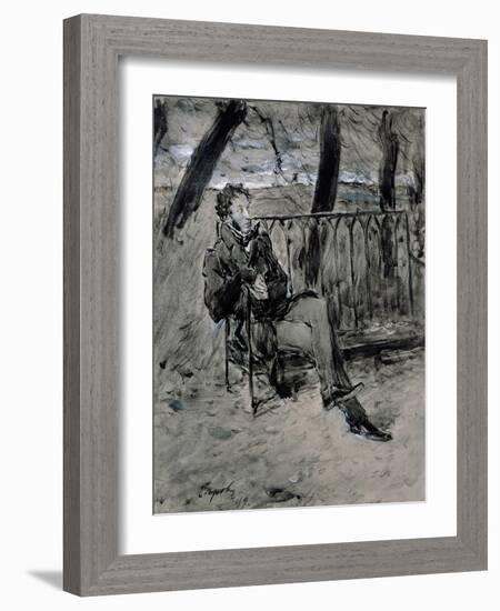 Alexander Pushkin-Valentin Aleksandrovich Serov-Framed Giclee Print