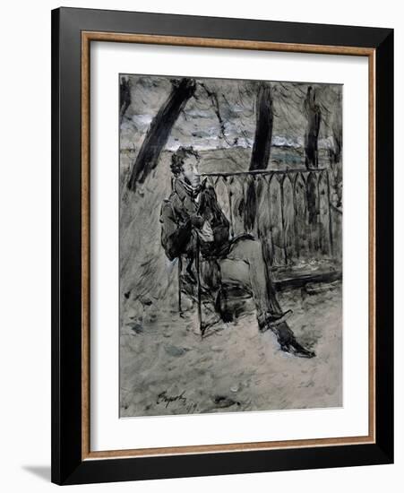 Alexander Pushkin-Valentin Aleksandrovich Serov-Framed Giclee Print