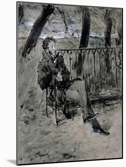 Alexander Pushkin-Valentin Aleksandrovich Serov-Mounted Giclee Print