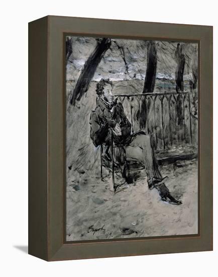 Alexander Pushkin-Valentin Aleksandrovich Serov-Framed Premier Image Canvas