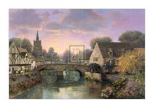 The Village Bridge-Alexander Sheridan-Framed Art Print