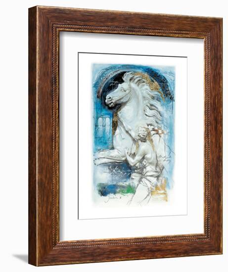 Alexander Taming Bucephalus-Joadoor-Framed Art Print